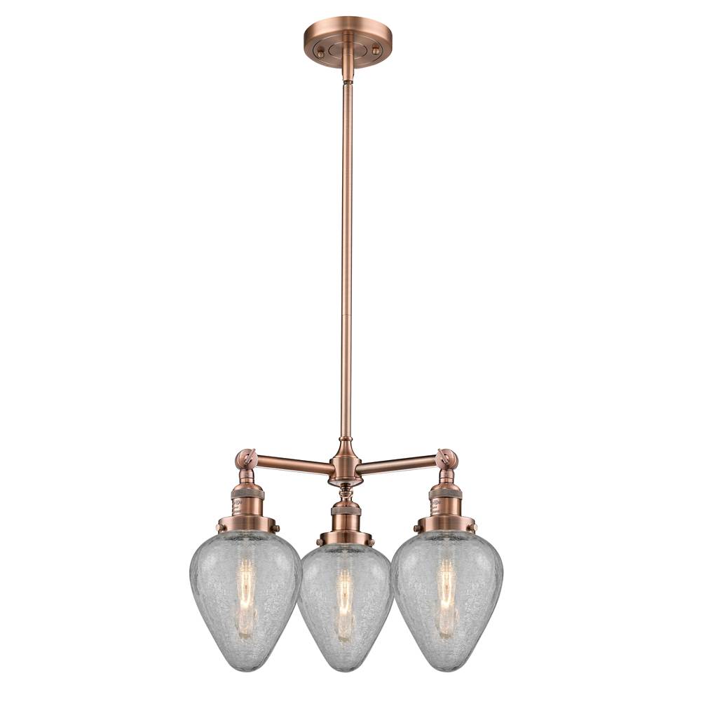 Innovations Geneseo 3 Light Chandelier part of the Franklin Restoration Collection