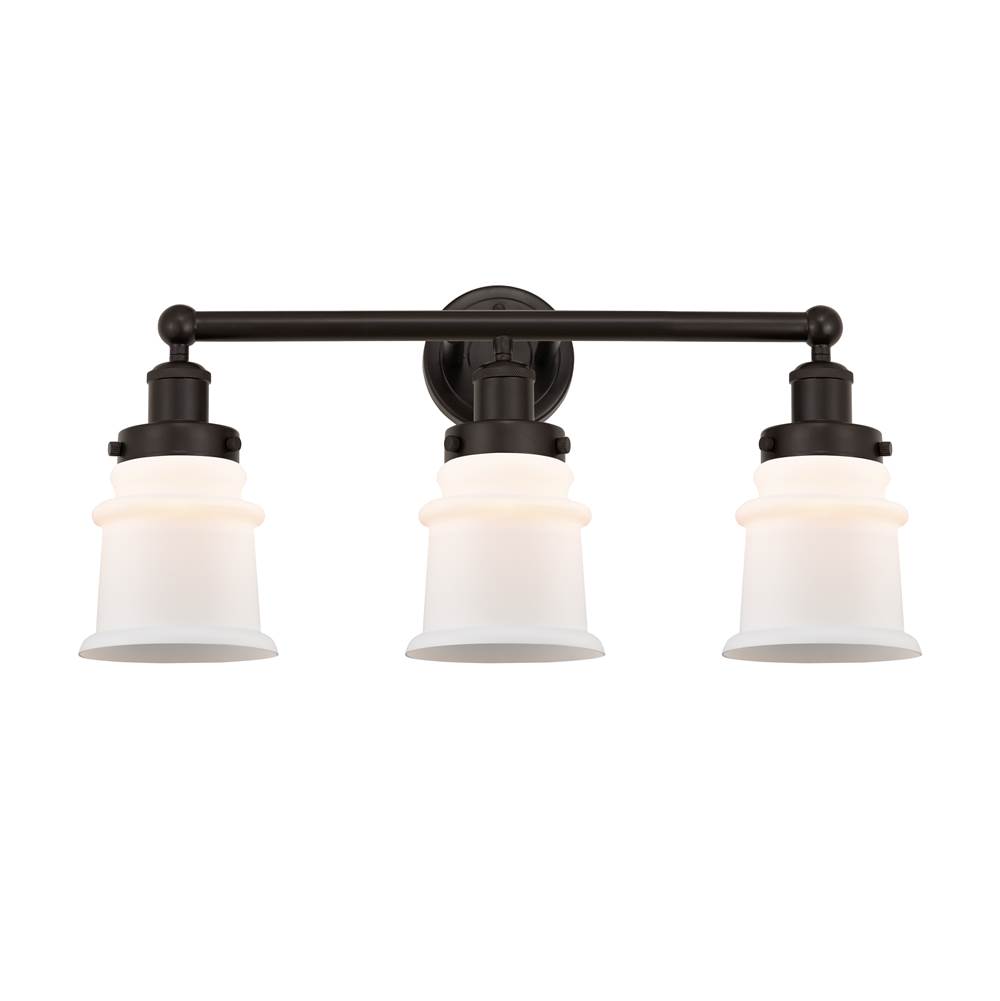 Innovations Small Canton 3 Light Bath Vanity Light part of the Edison Collection