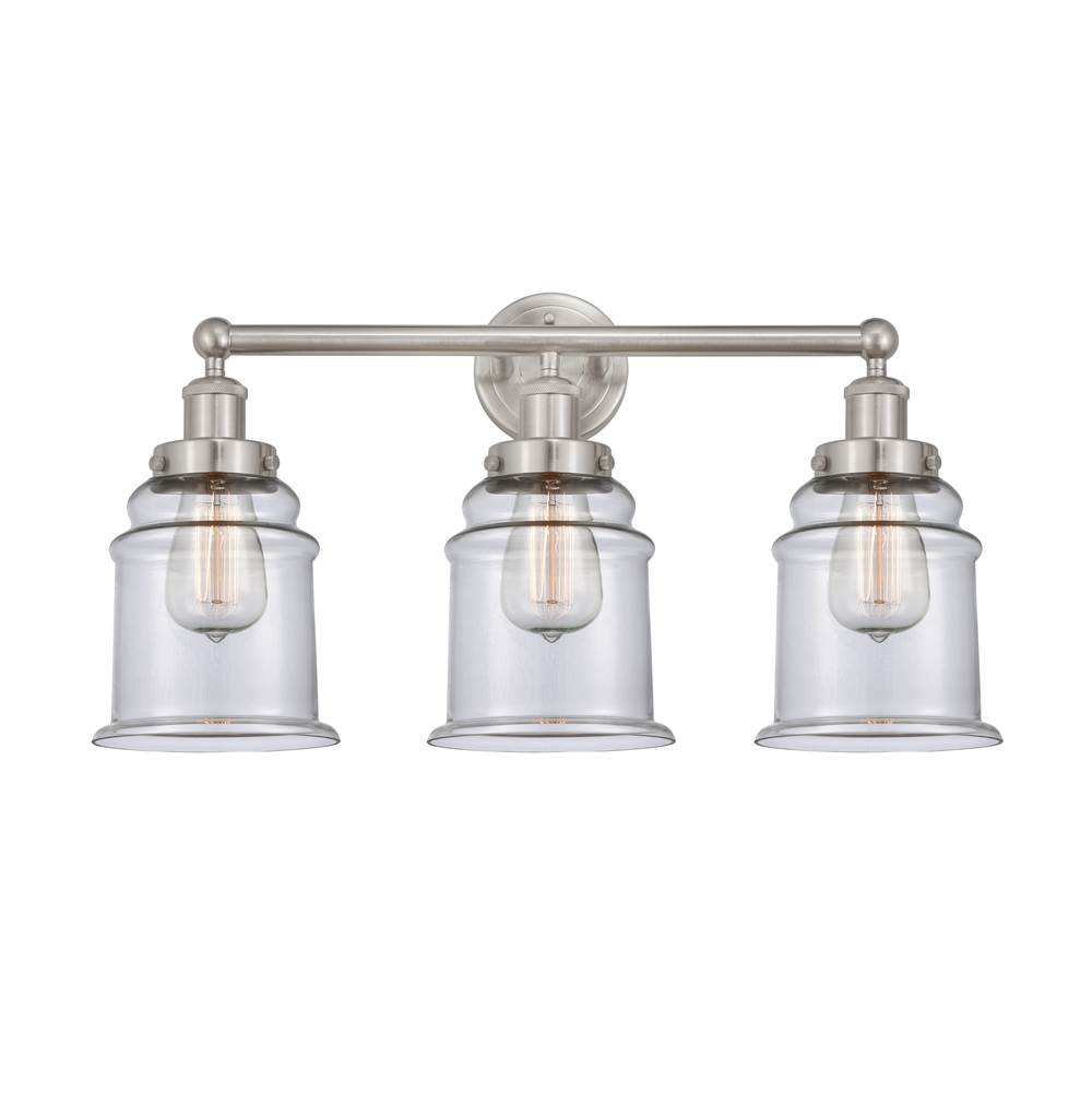 Innovations Canton 3 Light Bath Vanity Light part of the Edison Collection