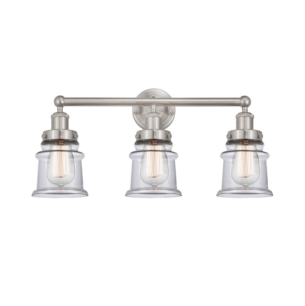 Innovations Small Canton 3 Light Bath Vanity Light part of the Edison Collection