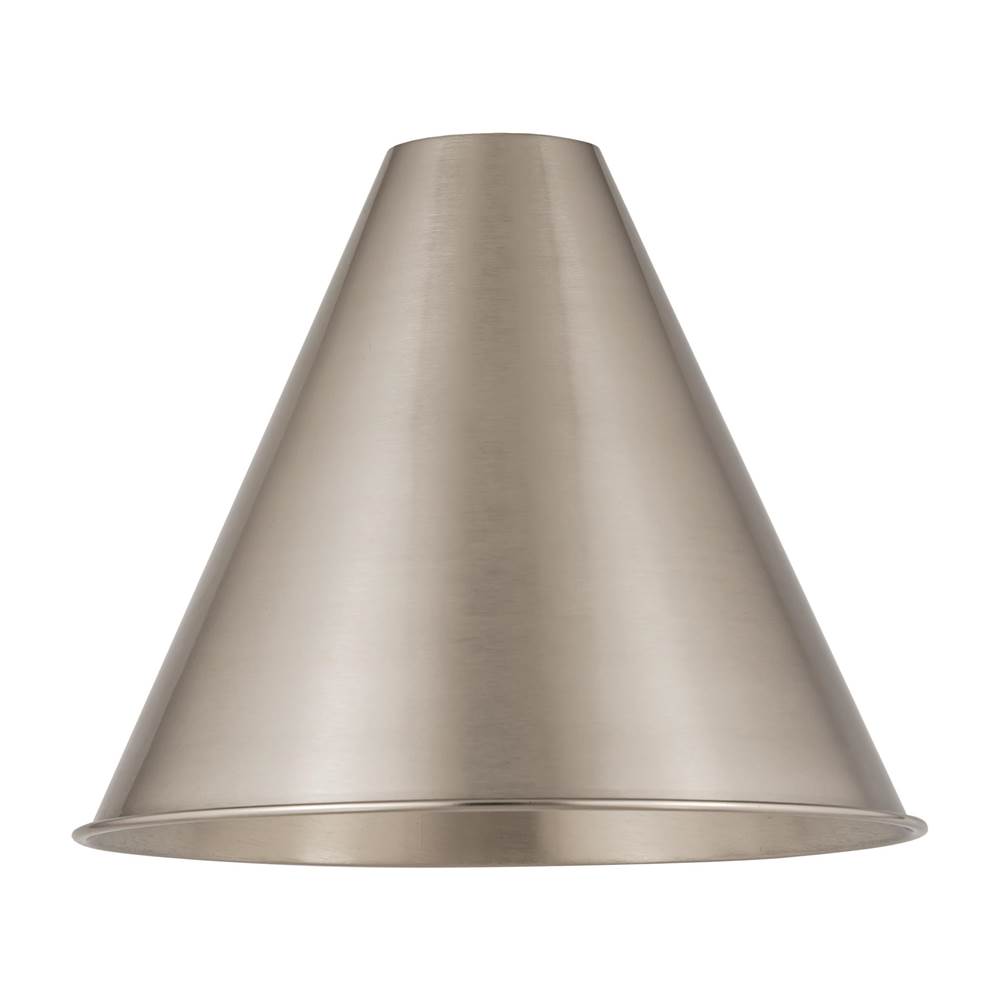 Innovations Ballston Cone Light 16 inch Brushed Satin Nickel Metal Shade