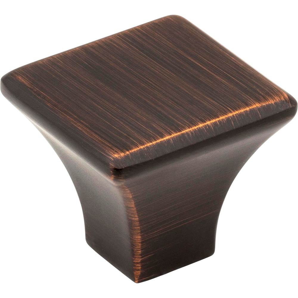 Jeffrey Alexander 1-1/8'' Overall Length Brushed Oil Rubbed Bronze Square Marlo Cabinet Knob