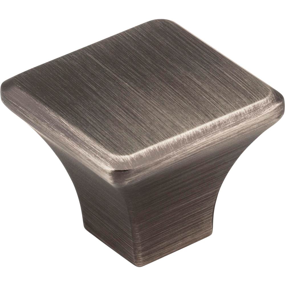 Jeffrey Alexander 1-1/4'' Overall Length Brushed Pewter Square Marlo Cabinet Knob