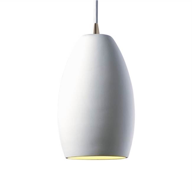 Justice Design Curve LED Pendant  in Canyon Clay