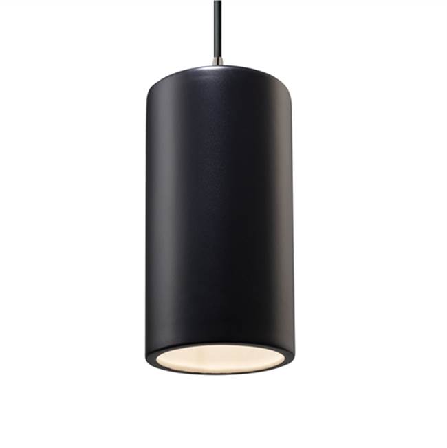 Justice Design Large Cylinder LED Pendant  in Canyon Clay