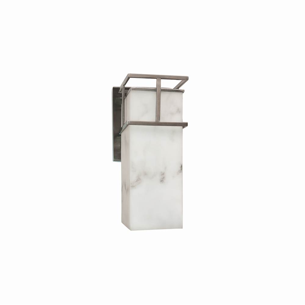 Justice Design Structure 1-Light Small Wall Sconce - Outdoor
