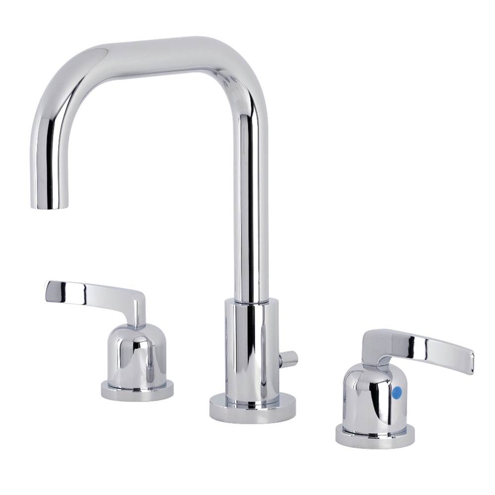 Kingston Brass Centurion Widespread Bathroom Faucet with Brass Pop-Up, Polished Chrome