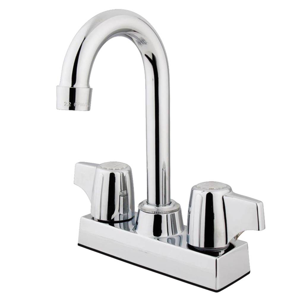 Kingston Brass Vista 4''Centerset Bar Faucet, Polished Chrome