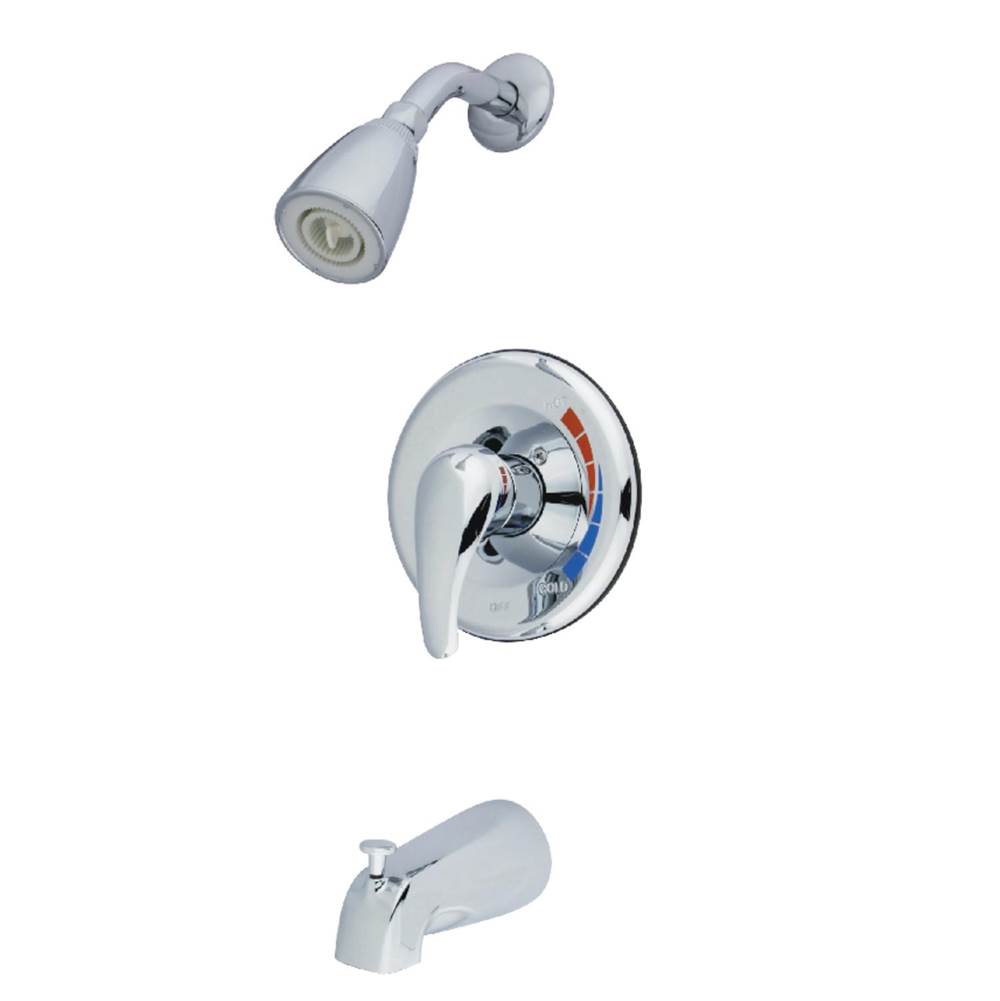 Kingston Brass Water Saving Chatham Tub & Shower Trim only with Sweat Valve, Polished Chrome