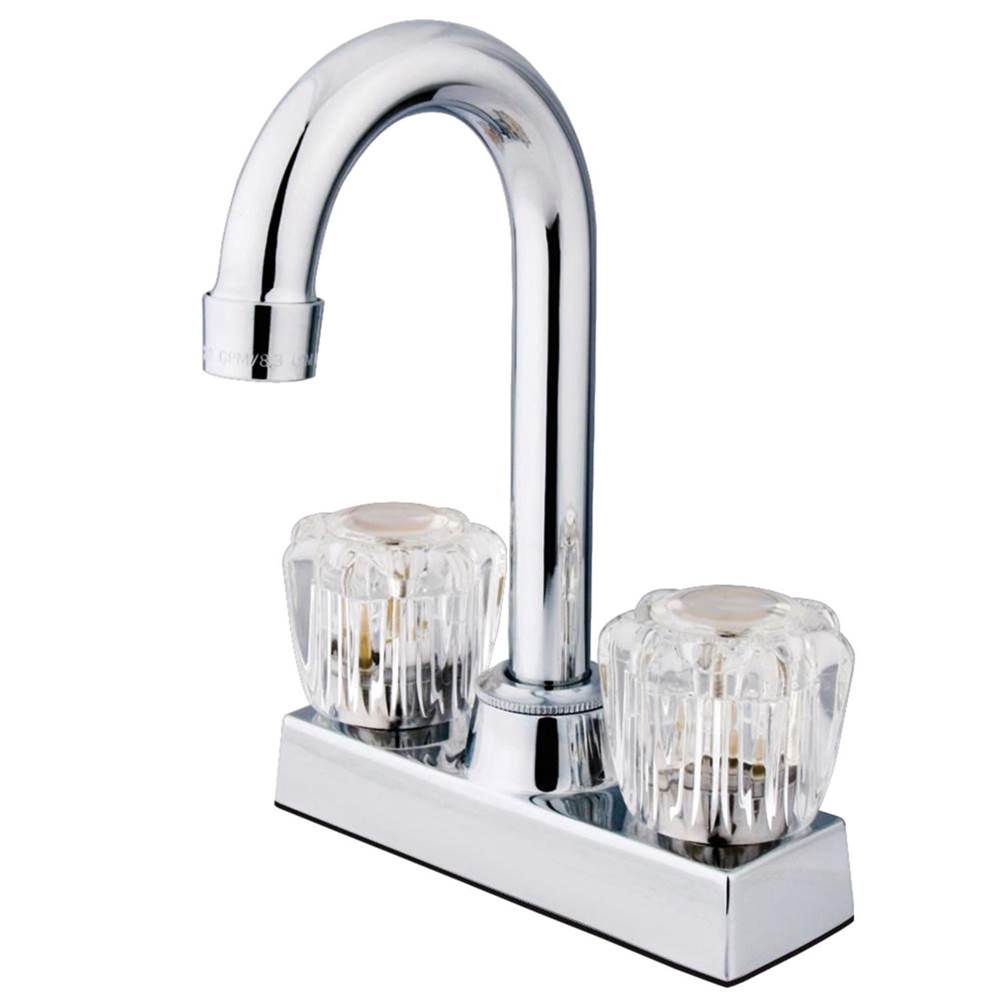 Kingston Brass Water Saving Supreme Centerset Bar Faucet, Polished Chrome