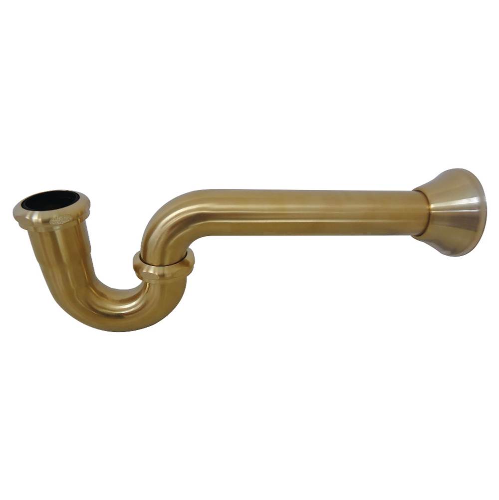 Kingston Brass Fauceture Vintage 1-1/2 Inch Decor P-Trap, Brushed Brass