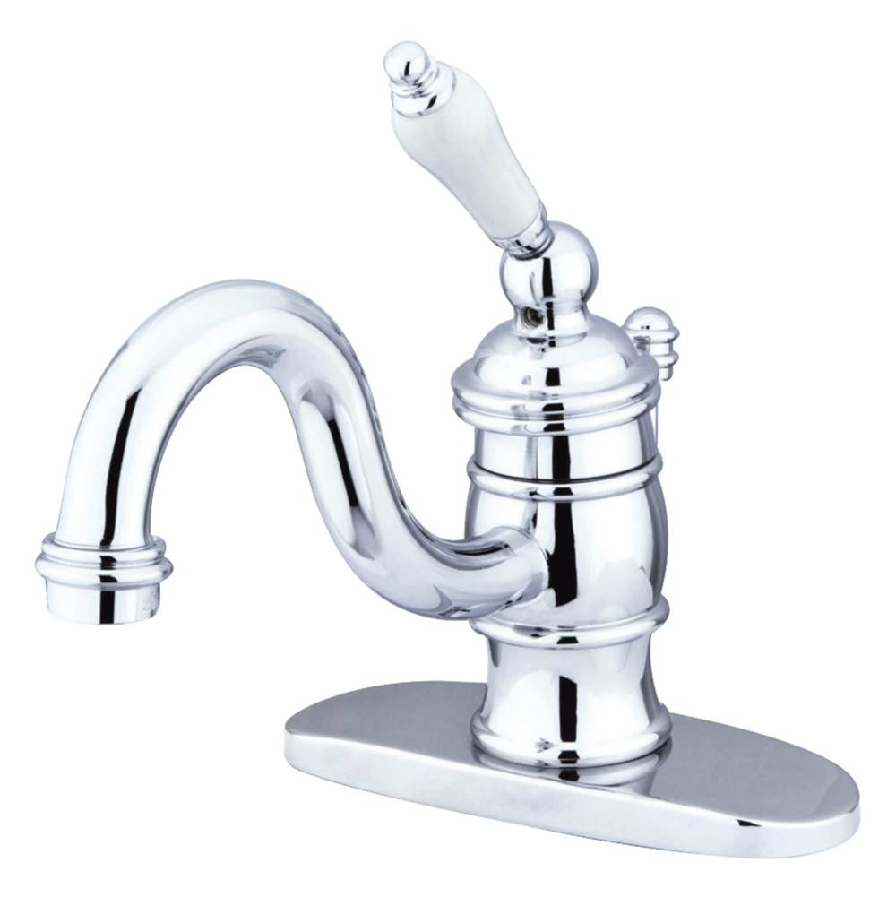Kingston Brass Victorian 4'' Centerset Single Handle Bathroom Faucet, Polished Chrome