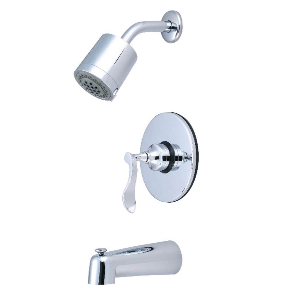 Kingston Brass Century Tub & Shower Faucet, Polished Chrome