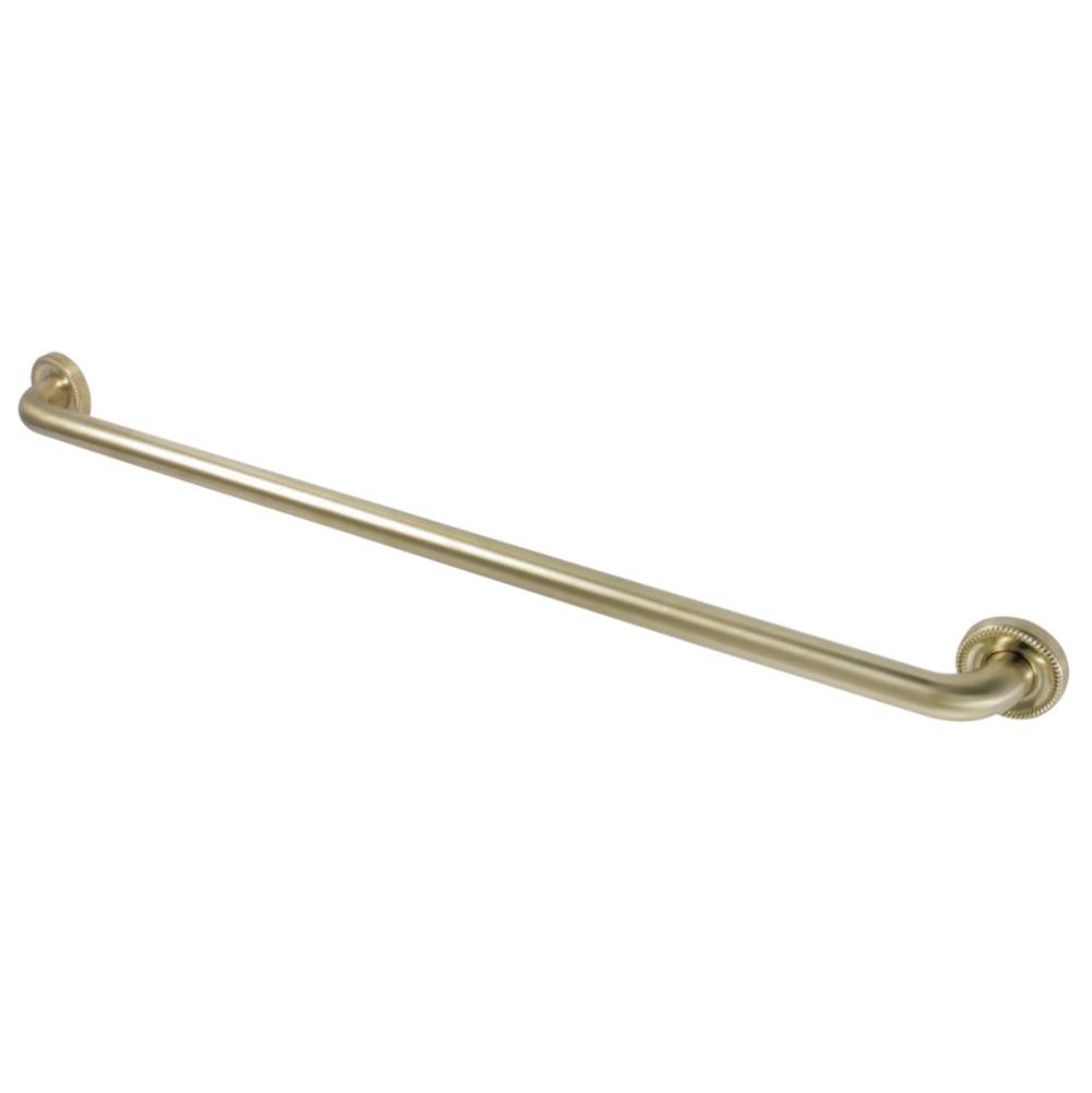 Kingston Brass Camelon 36-Inch X 1-1/4-Inch OD Grab Bar, Brushed Brass