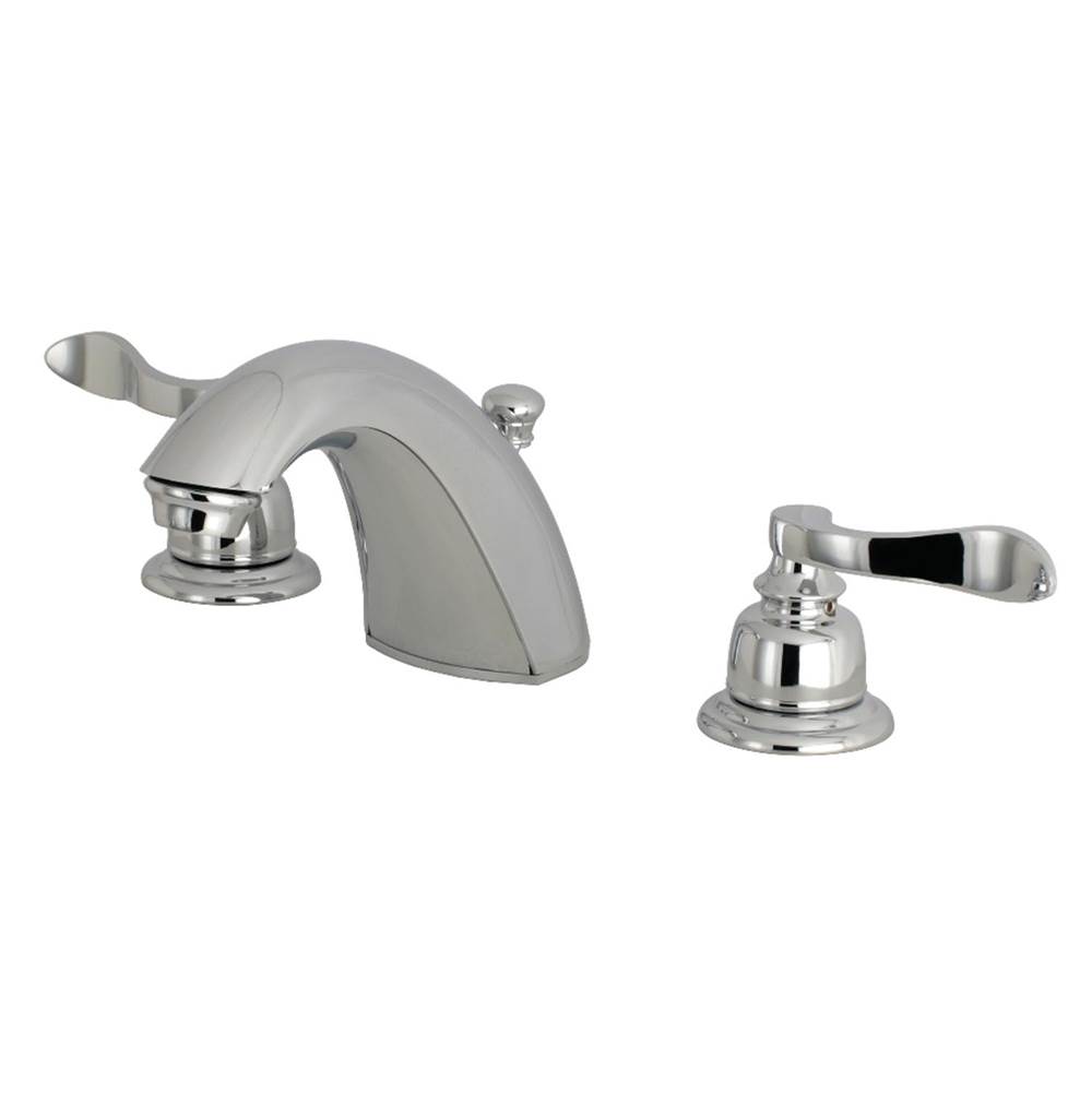 Kingston Brass NuWave French Widespread Bathroom Faucet, Polished Chrome
