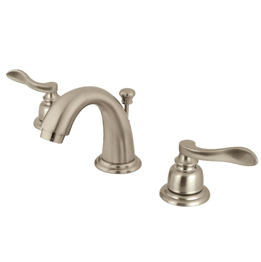 Kingston Brass NuWave French Widespread Bathroom Faucet, Brushed Nickel