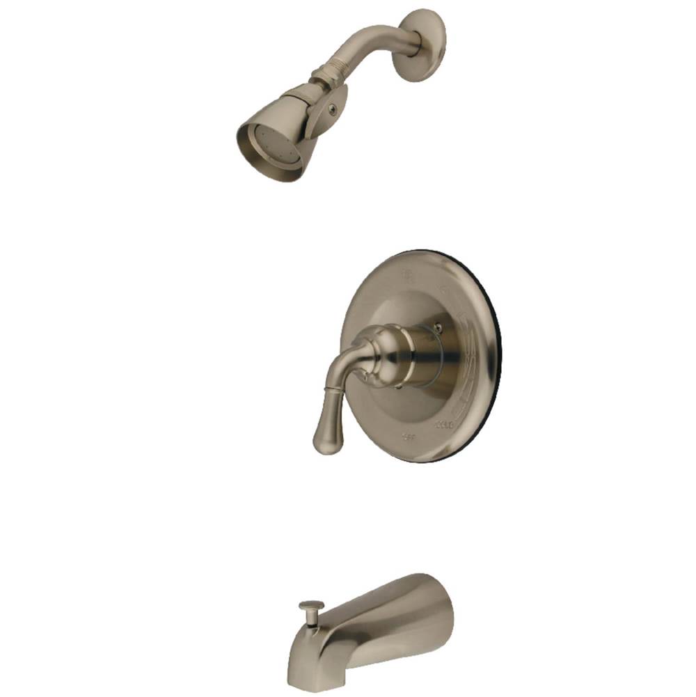 Kingston Brass Water Saving Magellan Single Handle and Tub and Shower Faucet- Trim Only, Brushed Nickel