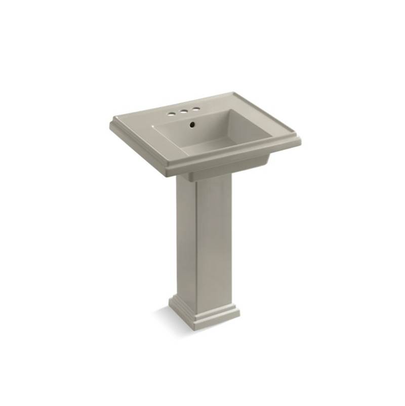 Kohler Tresham® 24'' pedestal bathroom sink with 4'' centerset faucet holes