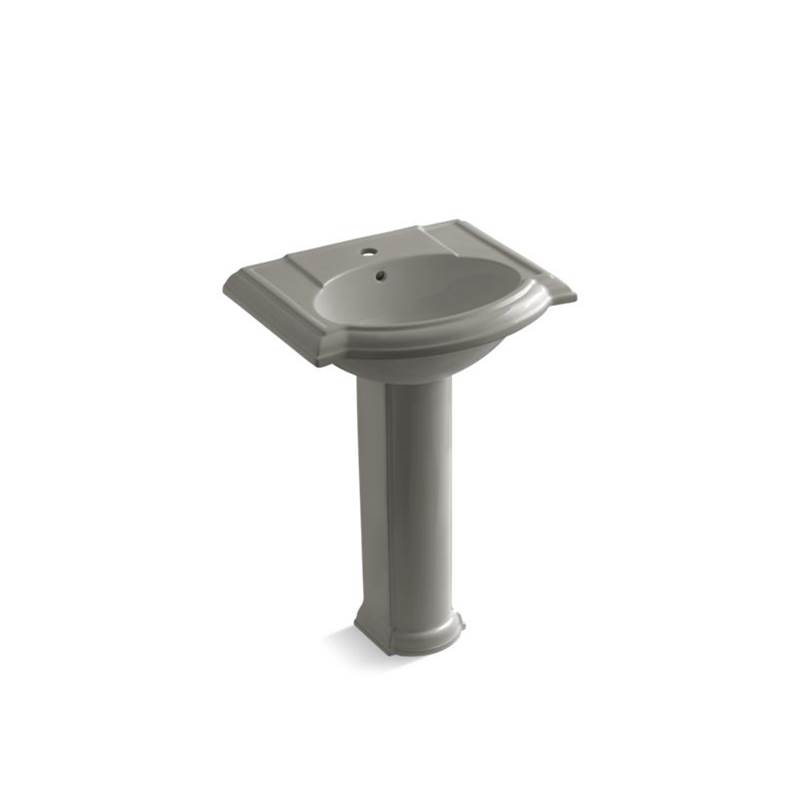 Kohler Devonshire® 24'' pedestal bathroom sink with single faucet hole