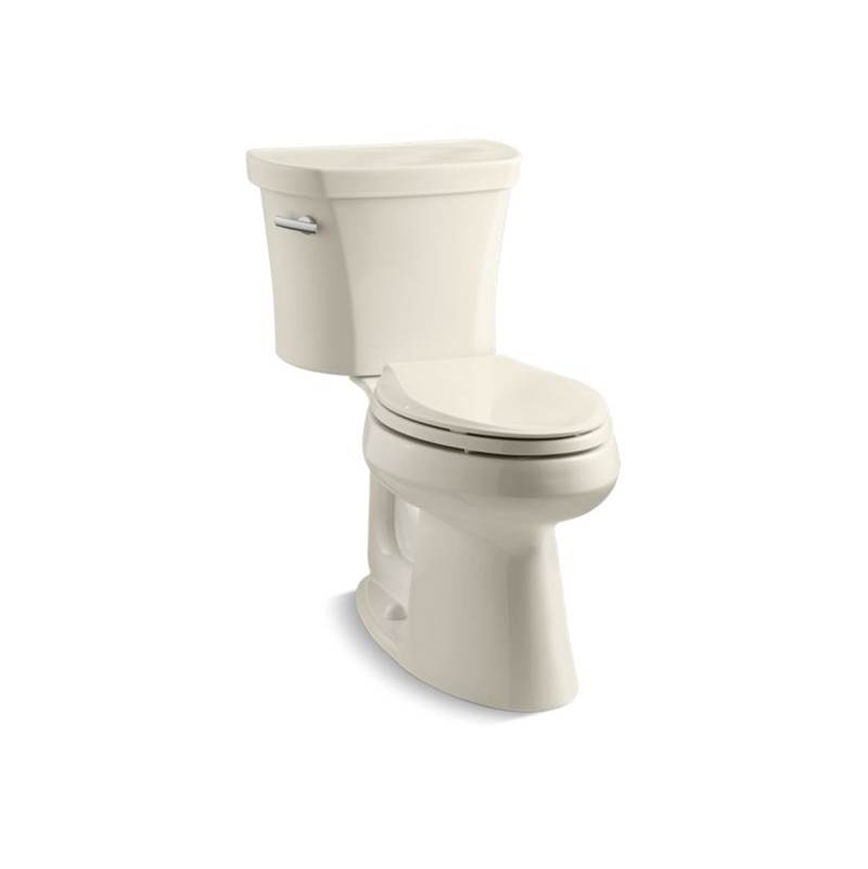 Kohler Highline® Comfort Height® Two-piece elongated 1.28 gpf chair height toilet with tank cover locks and 14'' rough-in