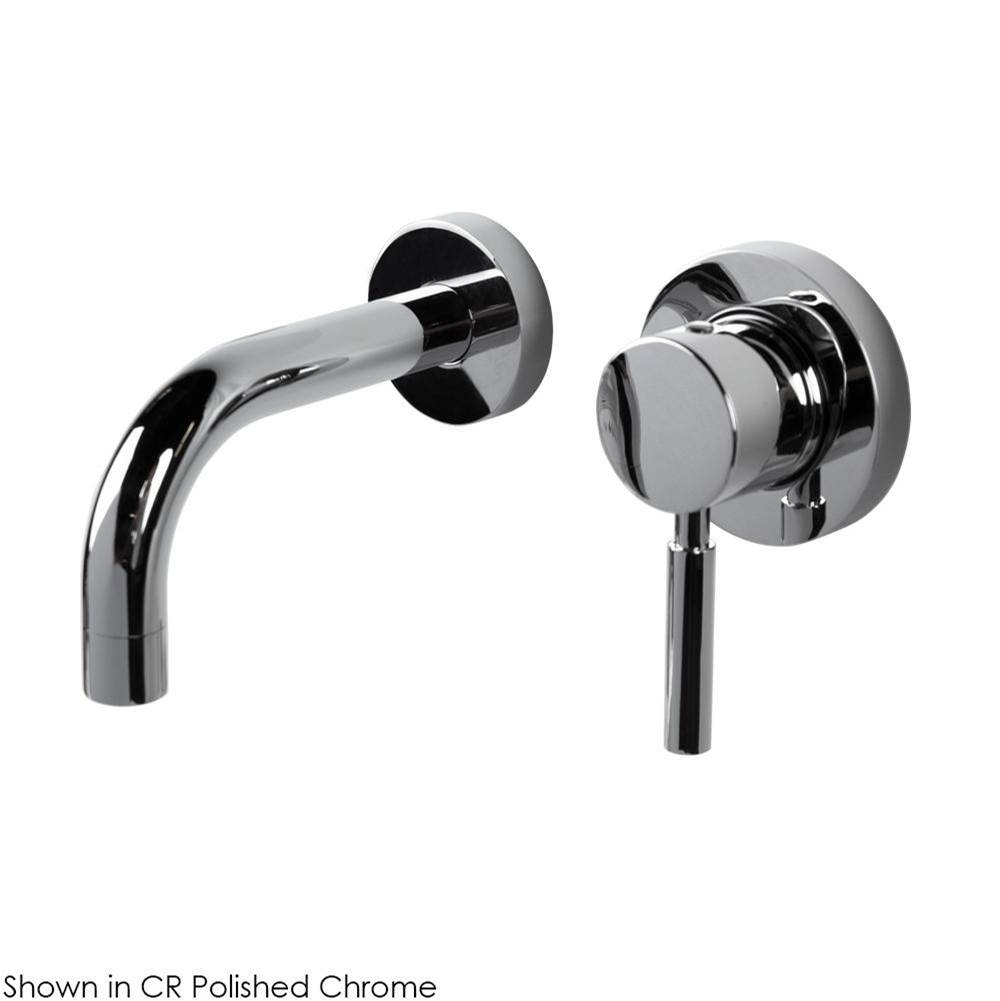 Lacava ROUGH - Wall-mount two-hole faucet with one lever handle on the right, no backplate.