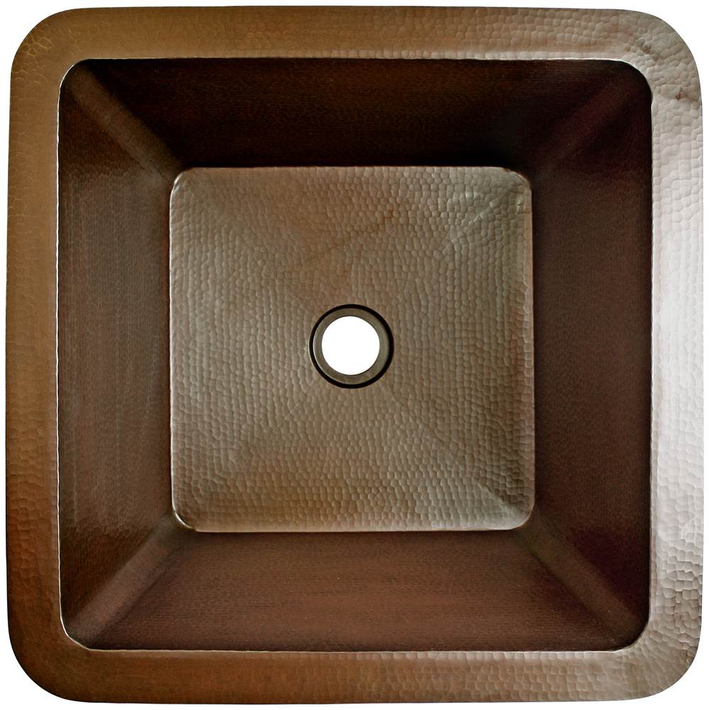 Linkasink Hammered Large Square with 2'' drain opening