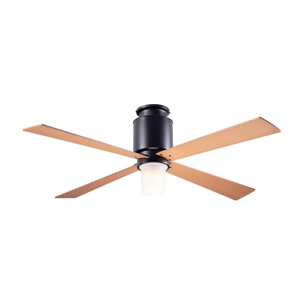Modern Fan Company Lapa Flush Fan; Dark Bronze Finish; 50'' Maple Blades; 17W LED; Fan Speed and Light Control (2-wire)
