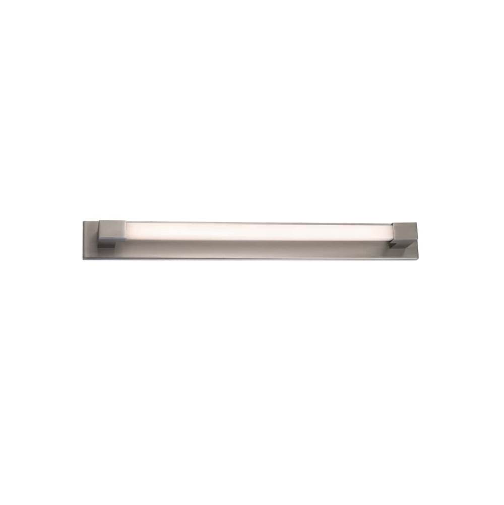 Modern Forms Barre 27'' LED Wall and Bath Vanity Light 3500K in Brushed Nickel