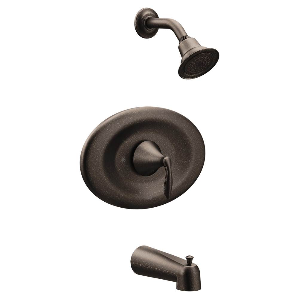 Moen Eva Posi-Temp Eco-Performance Tub and Shower Trim Kit, Valve Required, Oil Rubbed Bronze