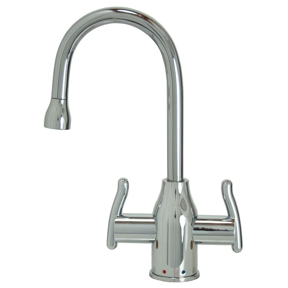 Mountain Plumbing Hot & Cold Water Faucet with Modern Curved Body & Handles