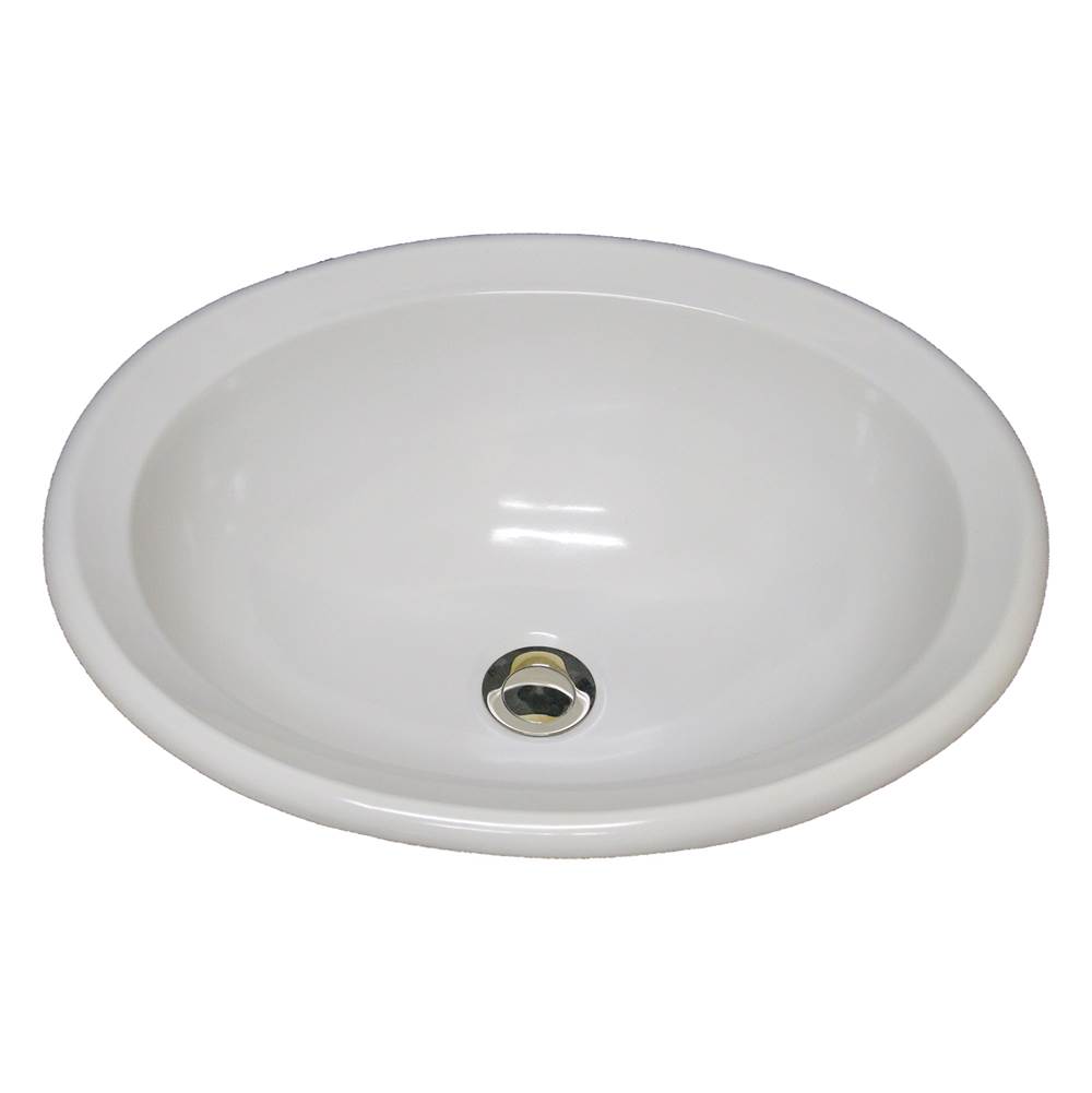 Marzi Sinks Oval Drop-In W/Chamfered Rim  48 Bisque