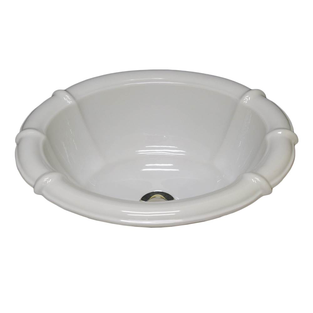 Marzi Sinks Fluted Oval Drop-In  48 Bisque