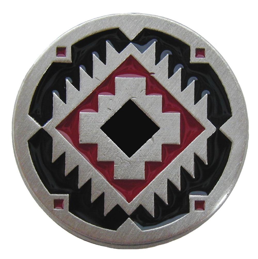 Notting Hill Southwest Treasure Knob Antique Pewter/Red