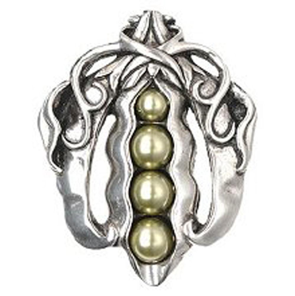 Notting Hill Pearly Peapod Knob Brilliant Pewter