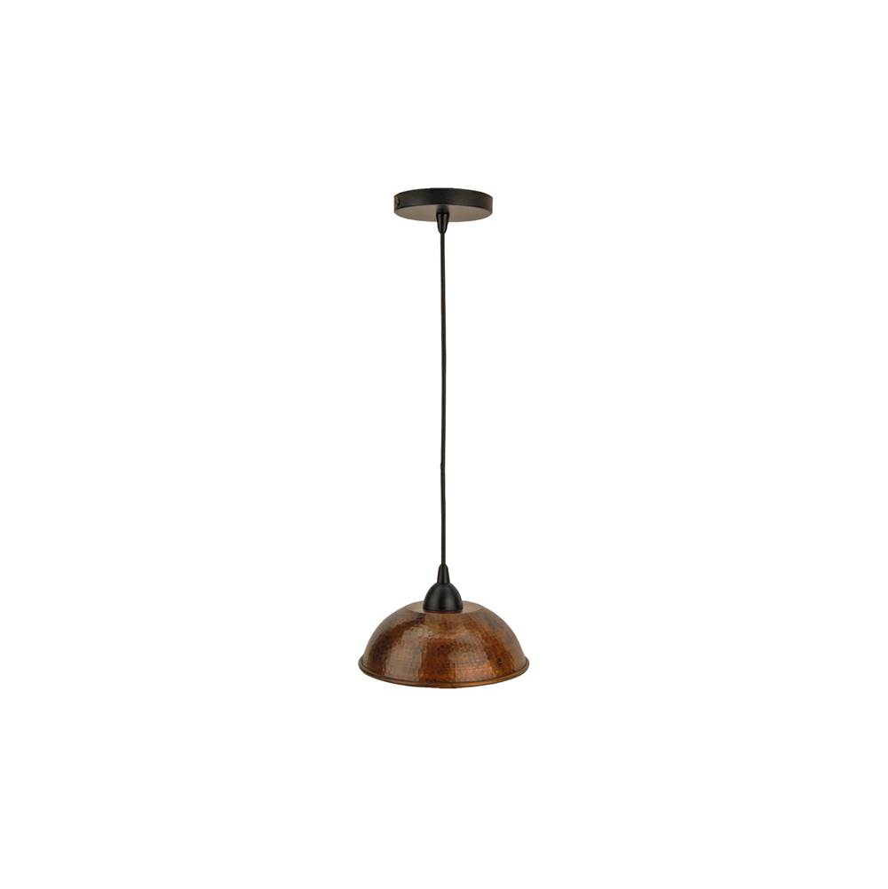 Premier Copper Products Hand Hammered Copper 8.5'' Dome Pendant Light