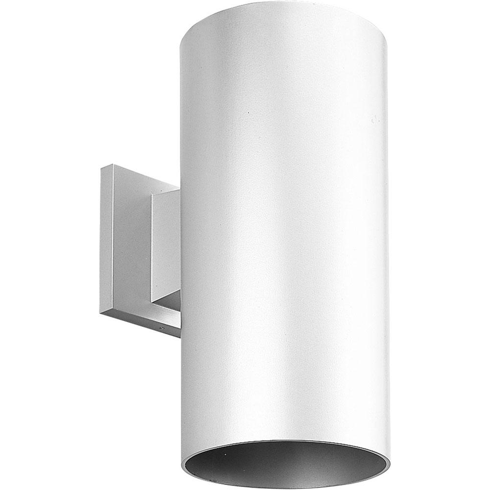 Progress Lighting 6'' White LED Outdoor Wall Cylinder