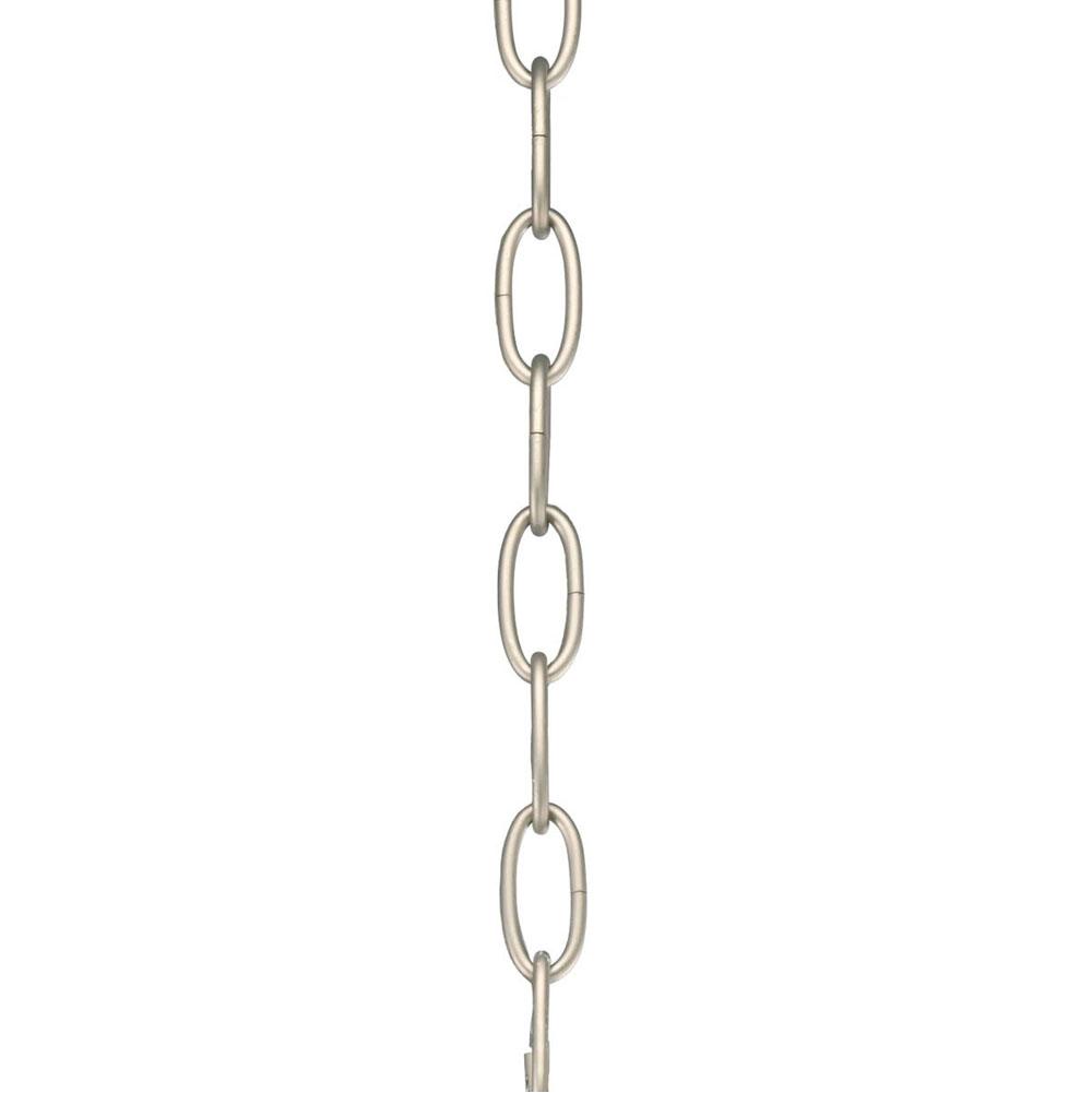 Progress Lighting Accessory Chain - 10'' of 9 Gauge Chain in Burnished Silver