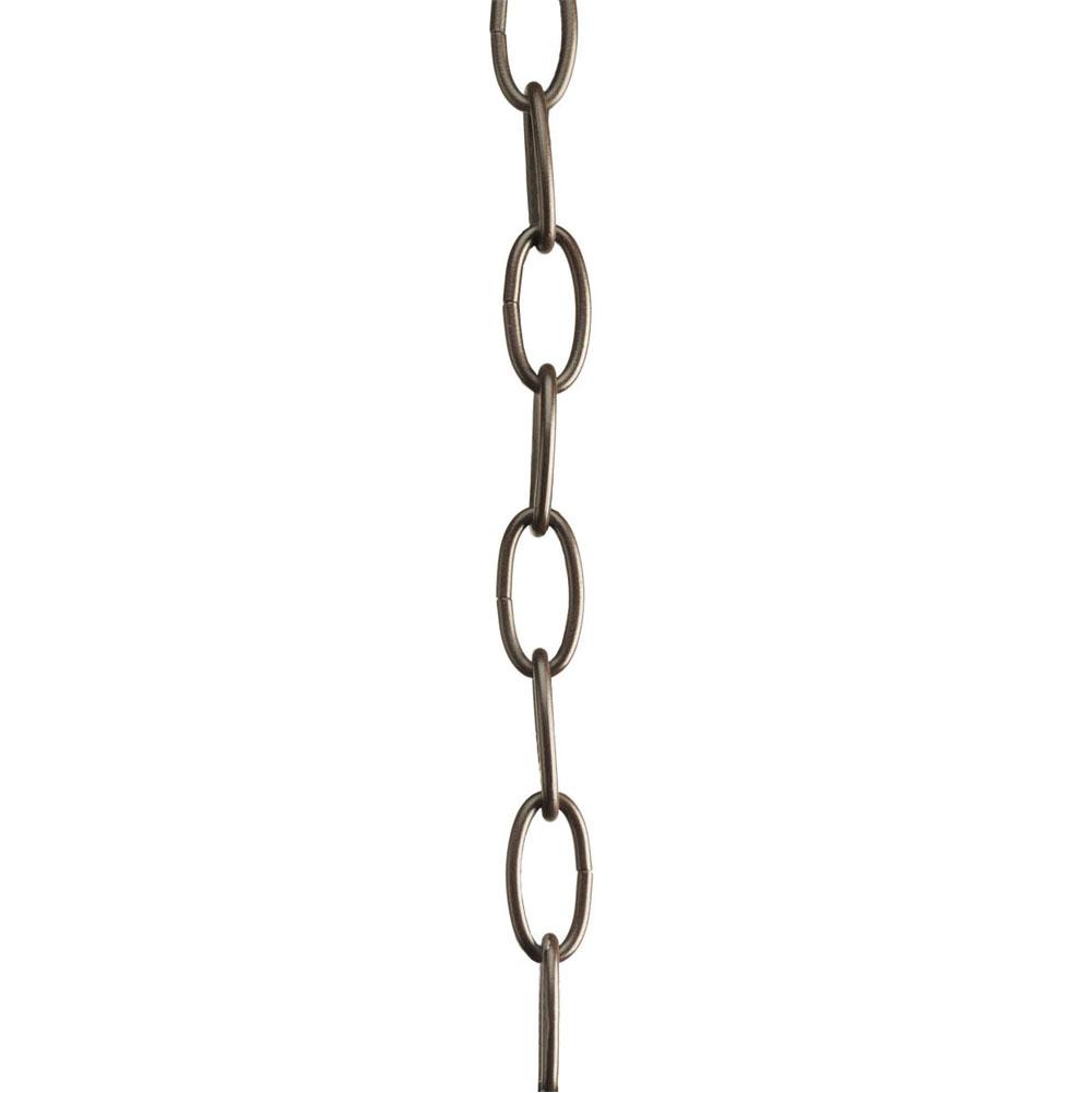 Progress Lighting Accessory Chain - 10'' of 9 Gauge Chain in Antique Bronze
