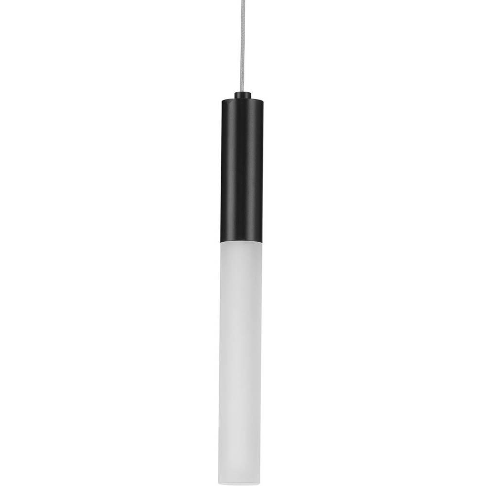 Progress Lighting Kylo LED Collection One-Light Matte Black Modern Style Hanging Pendant Light