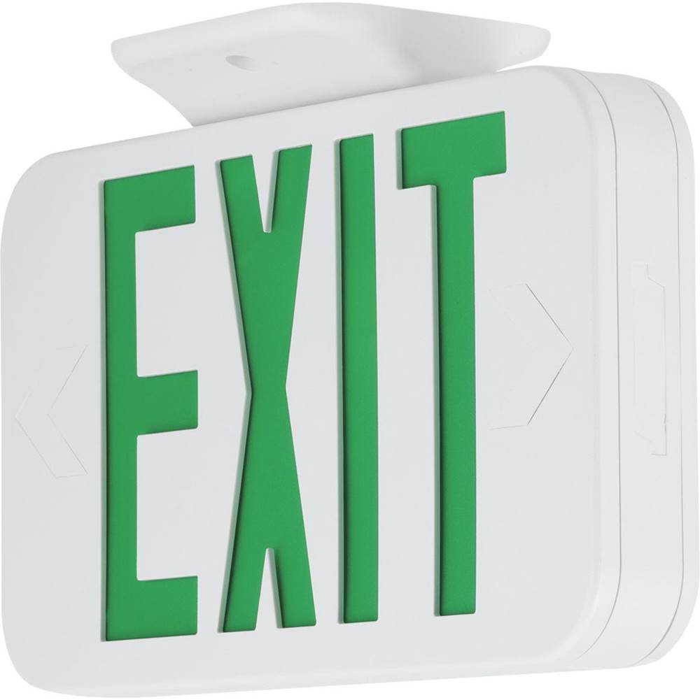 Progress Lighting LED Emergency Exit Sign Green Letters