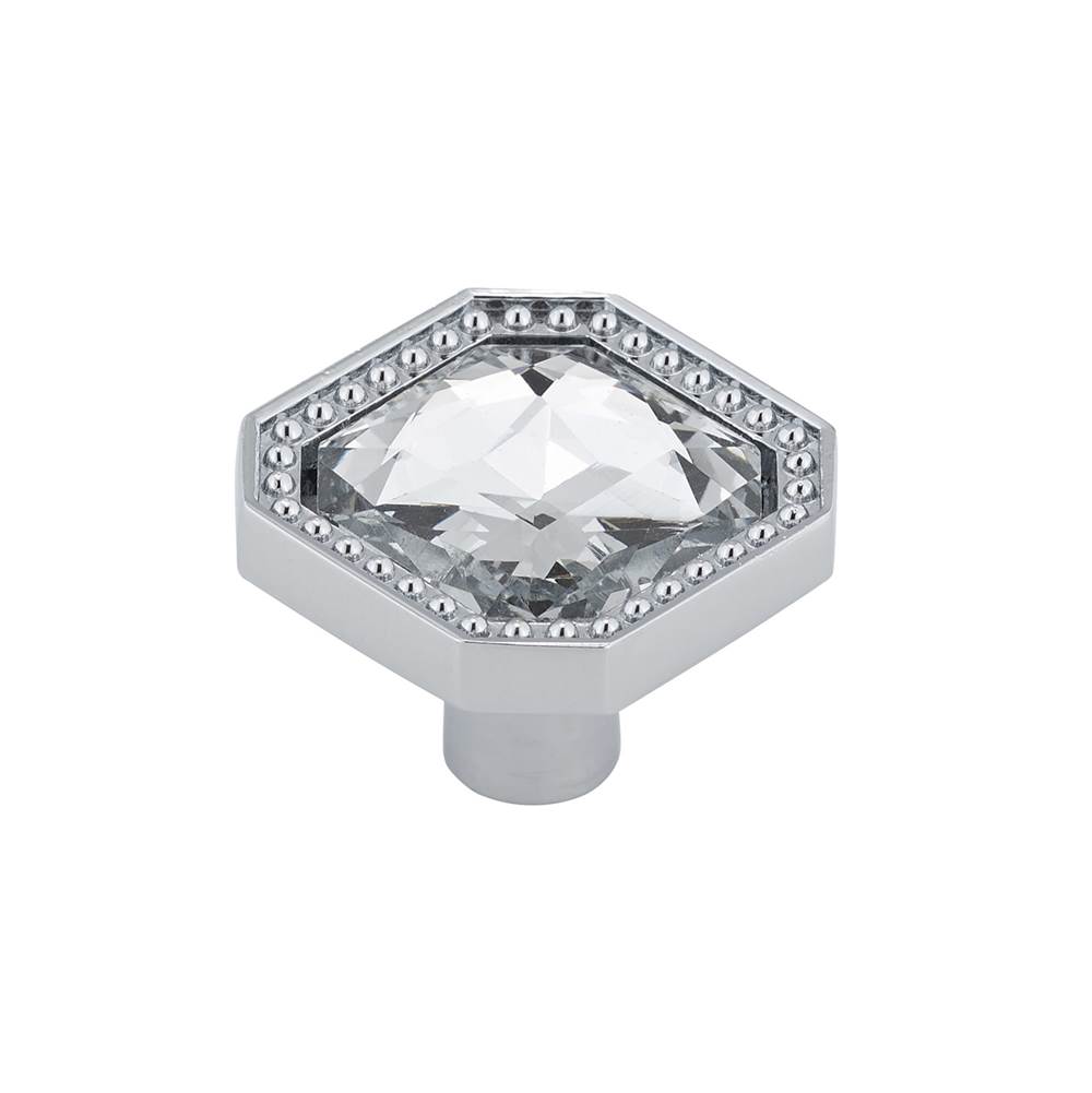 Richelieu America Contemporary Metal and Crystal Knob - 2626