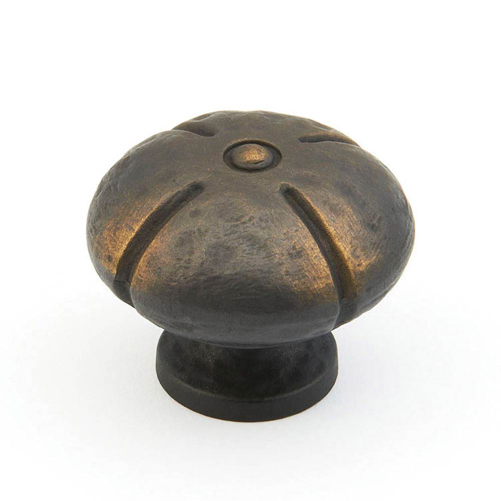 Schaub And Company Knob, Round, Ancient Bronze, 1-3/8'' dia