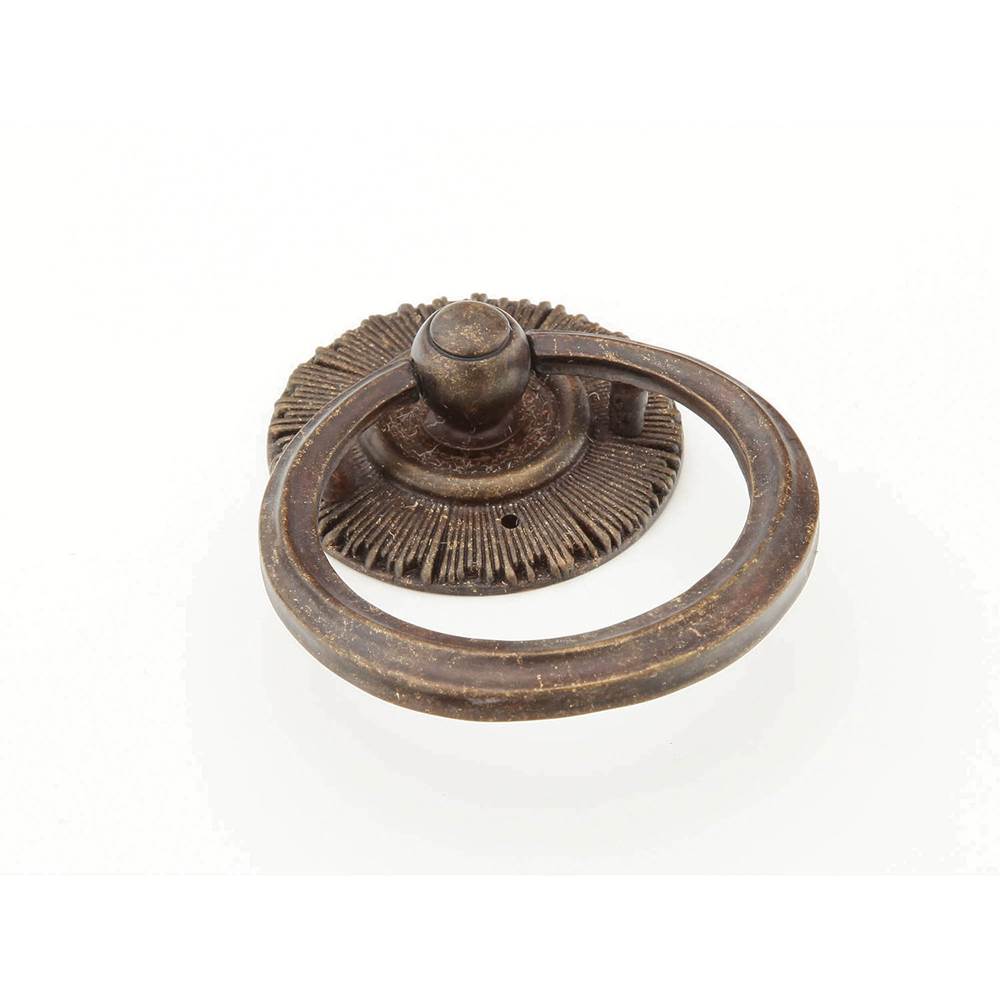 Schaub And Company Ring Pull with backplate, Highlighted Bronze