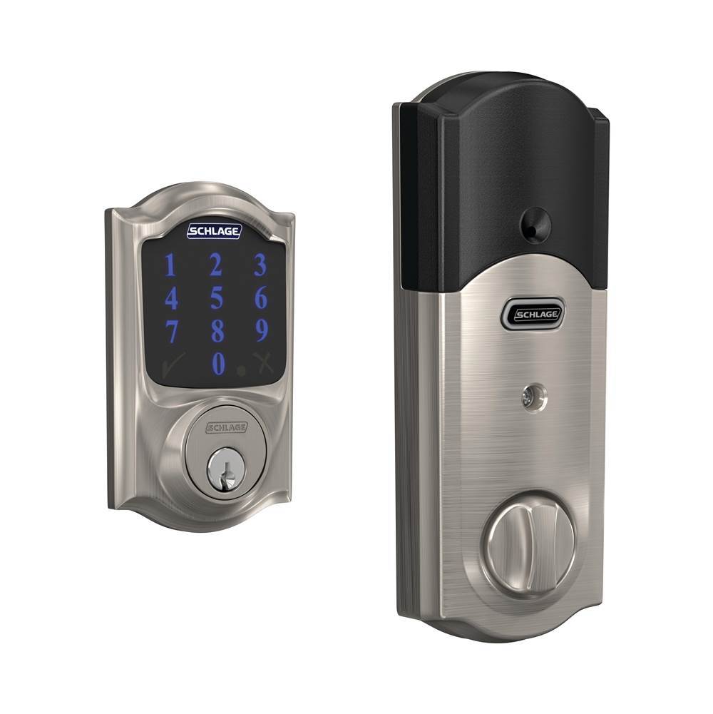 Schlage Connect  Smart Deadbolt with Alarm with Camelot Trim, Z-Wave Plus Enabled