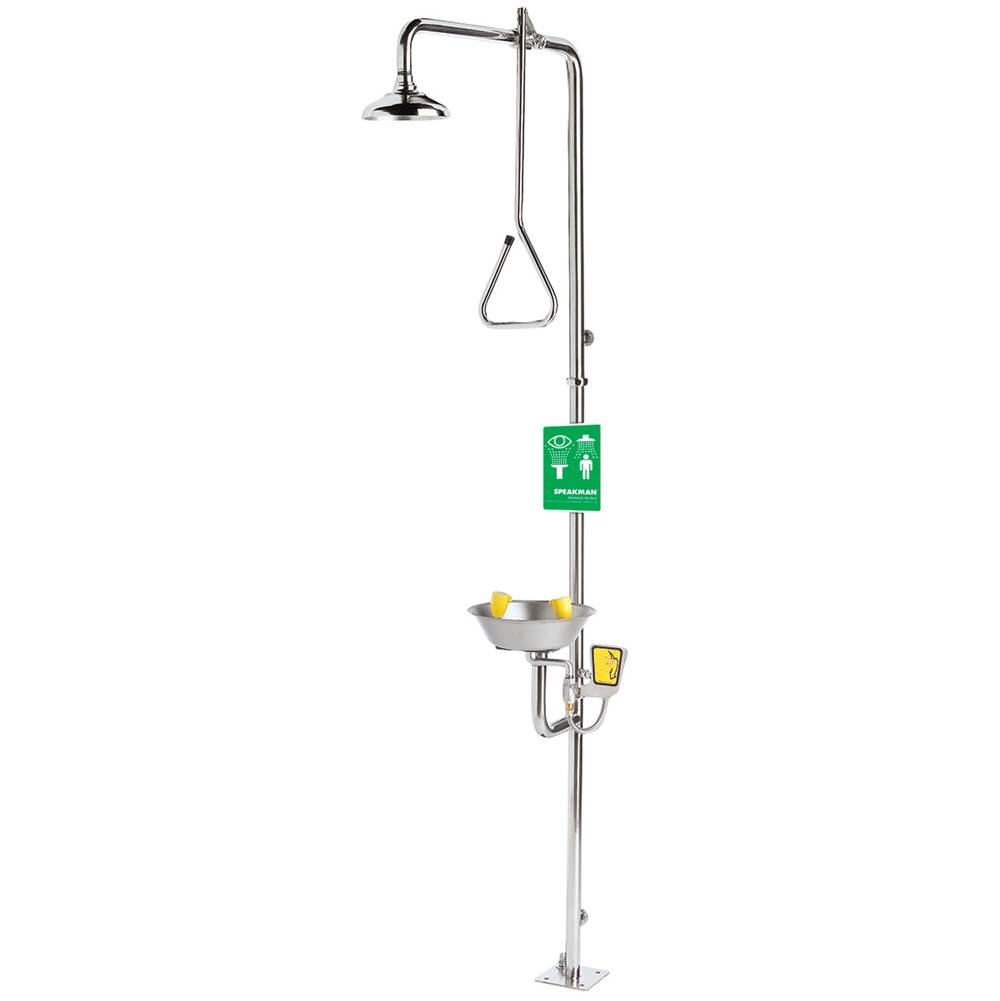 Speakman Speakman Traditional Series Combination Stainless Steel Emergency Shower with Eye/face Wash