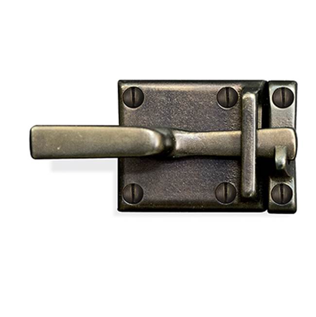 Sun Valley Bronze 2'' x 1 3/4'' Cabinet latch w/extended latch bar and strike. Left hand.