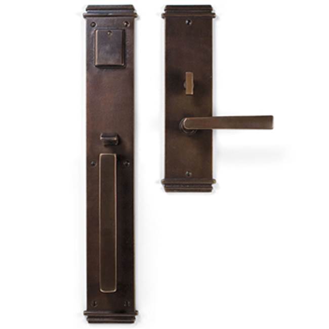 Sun Valley Bronze Double cylinder. Handle x lever/knob. Non-egress. EP-741ML-KC (ext) EP-441ML-KC (int)*