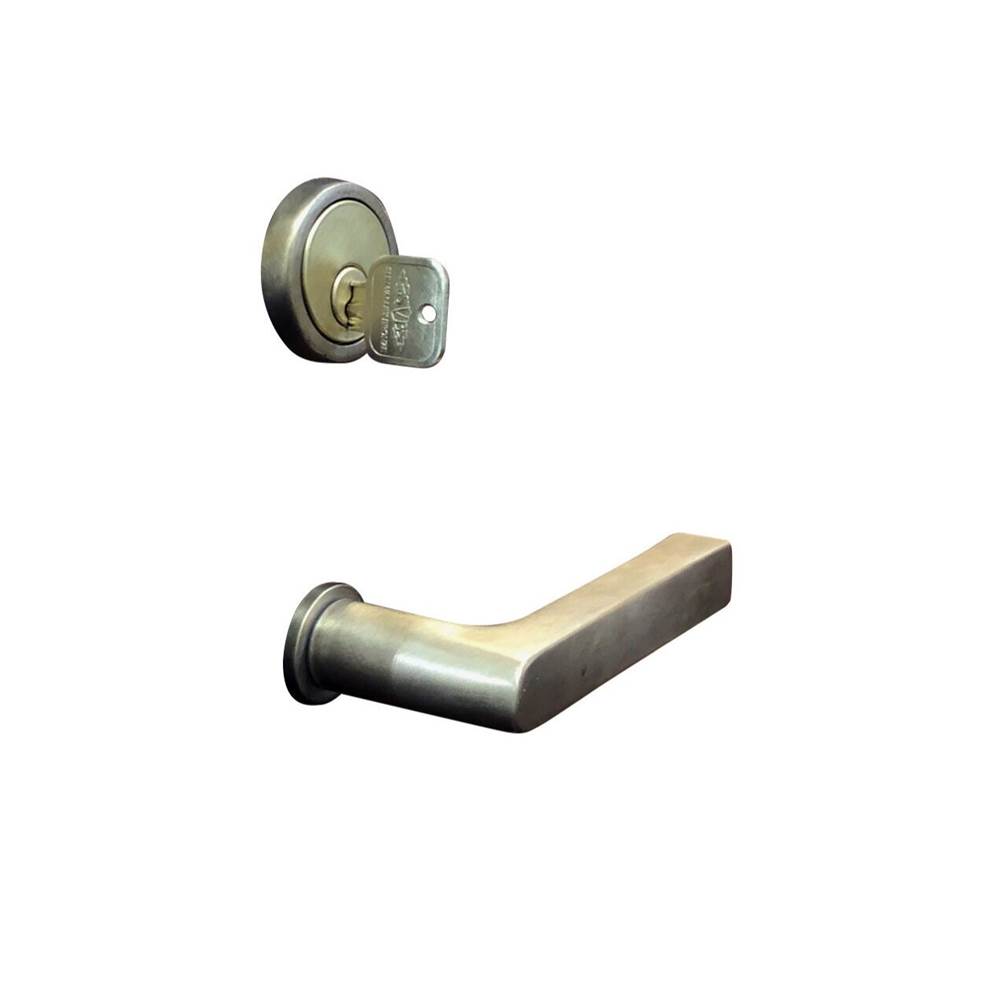 Sun Valley Bronze Single cylinder. Lever/knob x lever/knob mortise lock entry set.