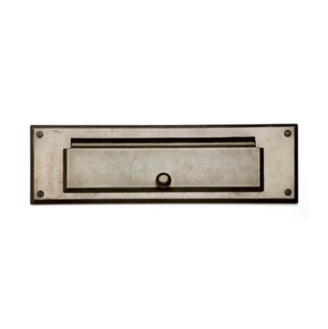 Sun Valley Bronze Mail slot w/ door & interior trim. 13'' w/13'' interior trim.