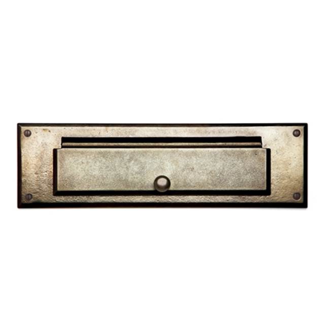 Sun Valley Bronze Mail slot w/ door & interior trim. 16'' w/16'' interior trim.